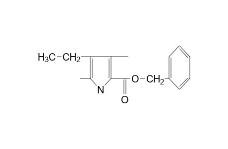 4-ETHYL-3,5-DIMETHYLPYRROL-2-CARBONSAEUREBENZYLESTER