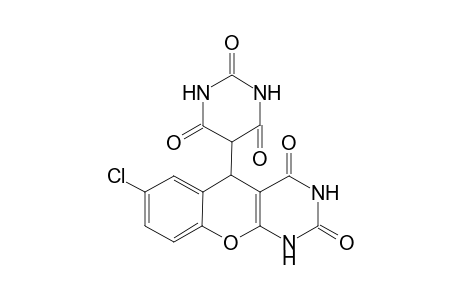 1,5-Dihydro-7-chloro-5-[5'-pyrimidine-2',4',6'(1'H,3'H,5'H)-trionyl]-2H-chromeno[2,3-d]pyrimidine-2,4(1H,3H)-dione