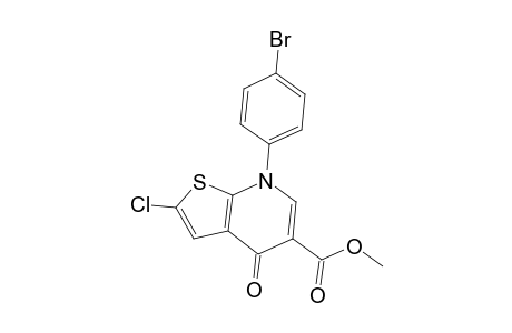 7-(4-bromophenyl)-2-chloro-4-keto-thieno[2,3-b]pyridine-5-carboxylic acid methyl ester