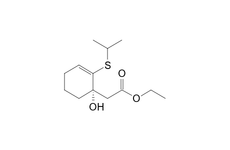 (1S)-1-[(Ethoxycarbonyl)methyl]-2-(isopropylthio)cyclohex-2-en-1-ol