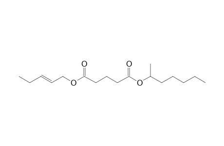 Glutaric acid, pent-2-en-1-yl hept-2-yl ester