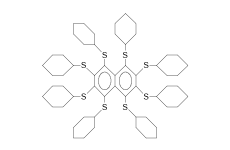 Octakis(cyclohexylthio)-naphthalene