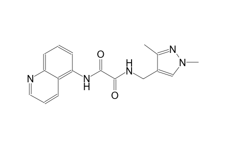 ethanediamide, N~1~-[(1,3-dimethyl-1H-pyrazol-4-yl)methyl]-N~2~-(5-quinolinyl)-