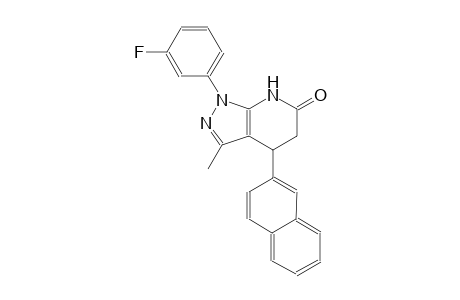 6H-pyrazolo[3,4-b]pyridin-6-one, 1-(3-fluorophenyl)-1,4,5,7-tetrahydro-3-methyl-4-(2-naphthalenyl)-