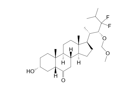 (3R,5R,8S,9S,10R,13S,14S,17R)-17-[(1S,2R)-3,3-difluoro-2-(methoxymethoxy)-1,4-dimethyl-pentyl]-3-hydroxy-10,13-dimethyl-1,2,3,4,5,7,8,9,11,12,14,15,16,17-tetradecahydrocyclopenta[a]phenanthren-6-one