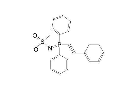 N-[diphenyl(phenylethynyl)phosphoranylidene]methanesulfonamide