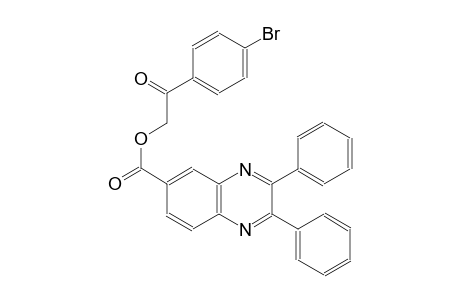 6-Quinoxalinecarboxylic acid, 2,3-diphenyl-, 2-(4-bromophenyl)-2-oxoethyl ester