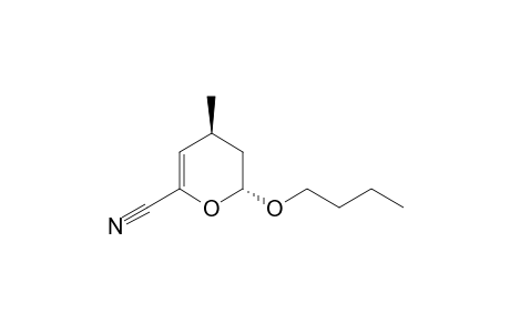 (2R,4S)-2-Butoxy-6-cyano-4-methyl-3,4-dihydro-2H-pyran