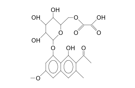 8-O-(6'-Oxalyl)-B-D-glucopyranosyl-torachrysone