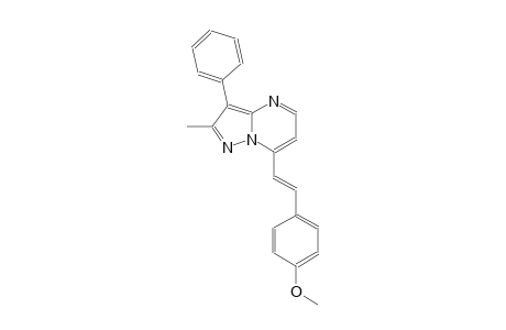 pyrazolo[1,5-a]pyrimidine, 7-[(E)-2-(4-methoxyphenyl)ethenyl]-2-methyl-3-phenyl-