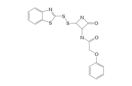 (3R,4R)-4-(BENZOTHAIZOL-2'-YL-DITHIO)-3-PHENOXYACETAMIDO-AZEDITIN-2-ONE;KAMIYA-COMPOUND