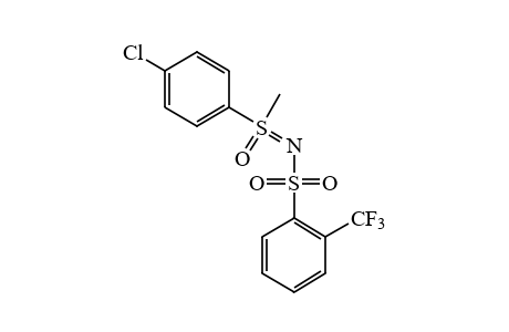 S-(p-chlorophenyl)-S-methyl-N-[(alpha,alpha,alpha-trifluoro-o-tolyl)sulfonyl]sulfoximine