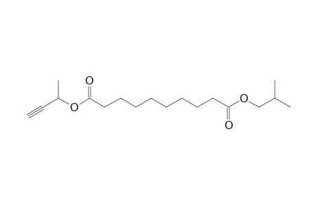 Sebacic acid, but-3-yn-2-yl isobutyl ester