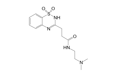 N-[2-(dimethylamino)ethyl]-3-(1,1-dioxido-2H-1,2,4-benzothiadiazin-3-yl)propanamide