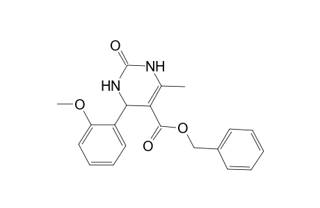 5-Pyrimidinecarboxylic acid, 1,2,3,4-tetrahydro-4-(2-methoxyphenyl)-6-methyl-2-oxo-, phenylmethyl ester