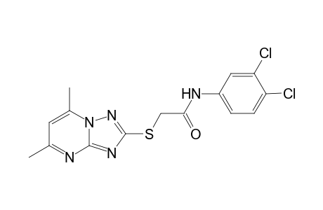 Acetamide, N-(3,4-dichlorophenyl)-2-[(5,7-dimethyl[1,2,4]triazolo[1,5-a]pyrimidin-2-yl)thio]-