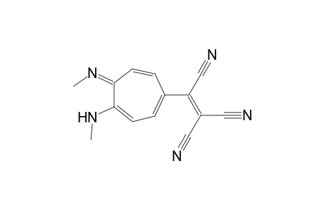 [4-(methylamino)-5-(methylimino)-1,3,6-cycloheptatrien-1-yl]ethenetrinitrile