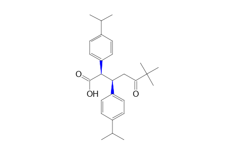 threo-2,3-di(p-cumenyl)-6,6-dimethyl-5-oxoheptanoic acid