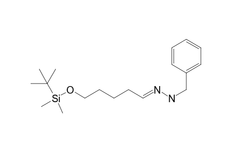 (E/Z)-1-Benzyl-2-(5-((tert-butyldimethylsilyl)oxy)pentylidene)hydrazine