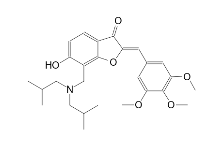 3(2H)-benzofuranone, 7-[[bis(2-methylpropyl)amino]methyl]-6-hydroxy-2-[(3,4,5-trimethoxyphenyl)methylene]-, (2Z)-