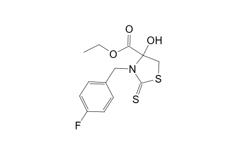 3-(4-fluorobenzyl)-4-hydroxy-2-thioxo-thiazolidine-4-carboxylic acid ethyl ester