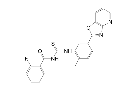 thiourea, N-(2-fluorobenzoyl)-N'-(2-methyl-5-oxazolo[4,5-b]pyridin-2-ylphenyl)-