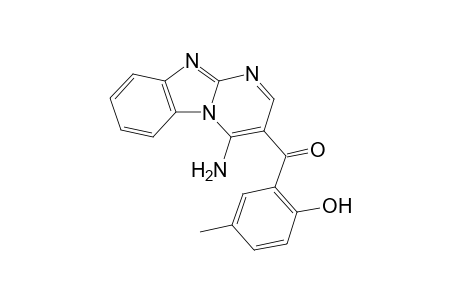 4-Amino-3-(2-hydroxy-5-methylbenzoyl)pyrimido[1,2-a]benzimidazole