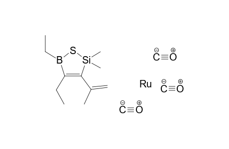 Ruthenium, tricarbonyl[(3,4-.eta.)-4,5-diethyl-2,2-dimethyl-3-(1-methylethenyl)-1-thia-2-sila-5-boracyclopent-3-ene]-