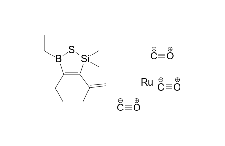 Ruthenium, tricarbonyl[(3,4-.eta.)-4,5-diethyl-2,2-dimethyl-3-(1-methylethenyl)-1-thia-2-sila-5-boracyclopent-3-ene]-