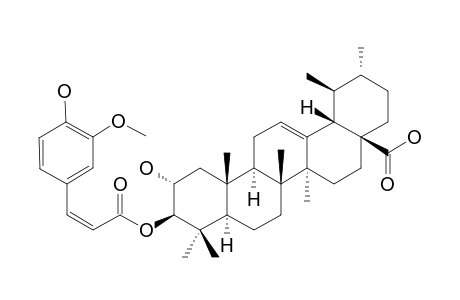 3-BETA-O-CIS-FERULYL-2-ALPHA-HYDROXY-URS-12-EN-28-OIC-ACID