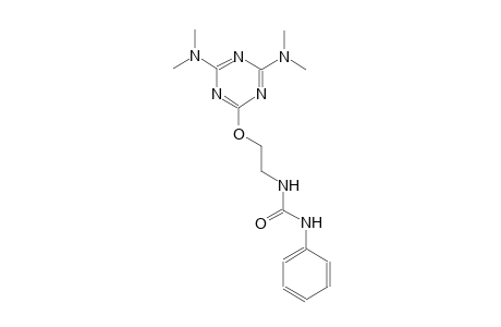 N-(2-{[4,6-bis(dimethylamino)-1,3,5-triazin-2-yl]oxy}ethyl)-N'-phenylurea