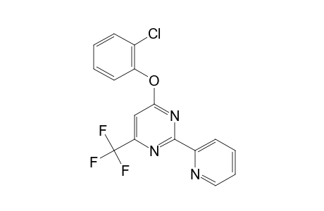 4-(o-CHLOROPHENOXY)-2-(2-PYRIDYL)-6-(TRIFLUOROMETHYL)PYRIMIDINE