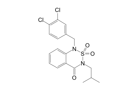 1-[(3,4-DICHLOROPHENYL)MEHYL]-3-ISOBUTYL-2,1,3-BENZOTHIADIAZIN-4-ONE-2,2-DIOXIDE