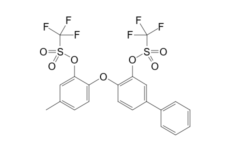 4-(4-Methyl-2-(((trifluoromethyl)sulfonyl)oxy)phenoxy)-[1,1'-biphenyl]-3-yl Trifluoromethanesulfonate