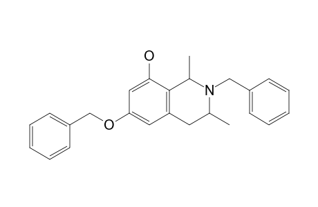 N-Benzyl-6-benzyloxy-8-hydroxy-1,3-dimethyl-1,2,3,4-tetrahydroisoquinoline