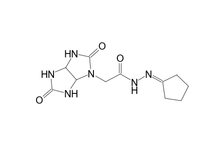 2-[2,5-bis(oxidanylidene)-3,3a,6,6a-tetrahydro-1H-imidazo[4,5-d]imidazol-4-yl]-N-(cyclopentylideneamino)ethanamide