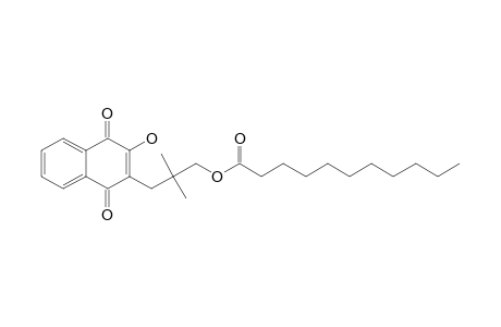 3-(3-Hydroxy-1,4-dioxo-1,4-dihydronaphthalen-2-yl)-2,2-dimethylpropyl undecanoate