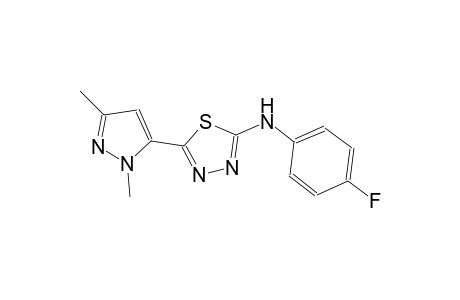 5-(1,3-dimethyl-1H-pyrazol-5-yl)-N-(4-fluorophenyl)-1,3,4-thiadiazol-2-amine