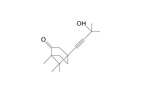 4-(3'-Hydroxy-3'-methylbut-1'-ynyl)-1,7,7-trimethylbicyclo-[2.2.1]-heptan-2-one