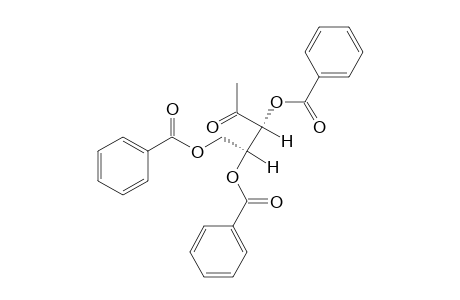 1-Deoxy-L-threo-pentulose, 3,4,5-tribenzoate