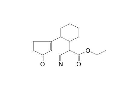 1-Cyclohexene, 2-(1-cyclopenten-3-one-1-yl)-3-[(carboxyethyl)(cyano)methyl]-