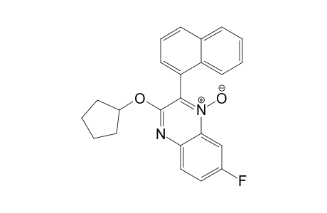 3-(Cyclopentyloxy)-7-fluoro-2-(naphthalen-1-yl)quinoxaline N-Oxide