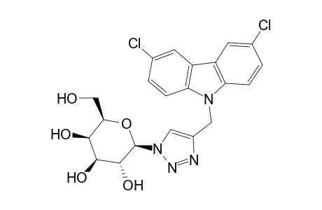 9-[(1-(b-D-Galactopyranosyl)-1H-1,2,3-triazol-4-yl)methyl]-3,6-dichloro-9H-carbazole