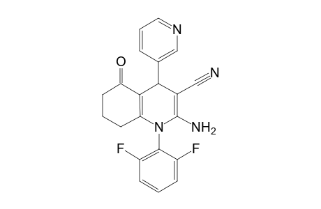 2-Amino-1-(2,6-difluorophenyl)-5-keto-4-(3-pyridyl)-4,6,7,8-tetrahydroquinoline-3-carbonitrile