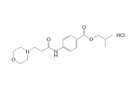 p-(3-Morpholinopropionamido)benzoic acid, isobutyl ester, hydrochloride