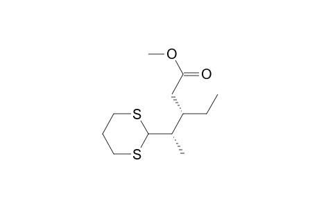 (1's,2's)-2-(2'-ethyl-3'-methoxycarbonyl-1'-methylpropyl)-1,3-dithiane