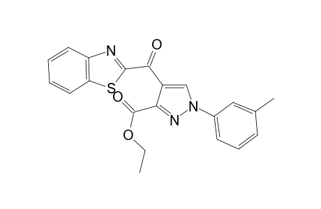 4-(Benzothiazole-2-carbonyl)-1-m-tolyl-1H-pyrazole-3-carboxylic acid ethyl ester