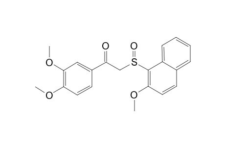 1-(3,4-dimethoxyphenyl)-2-(2-methoxynaphthalen-1-yl)sulfinyl-ethanone