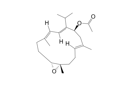(7R,8R,14S,1E,3E,11E)-14-acetoxy-7,8-epoxycembra-1,3,11-triene