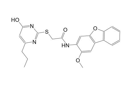 2-[(4-hydroxy-6-propyl-2-pyrimidinyl)sulfanyl]-N-(2-methoxydibenzo[b,d]furan-3-yl)acetamide